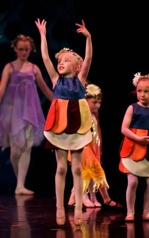 Young girl dancing