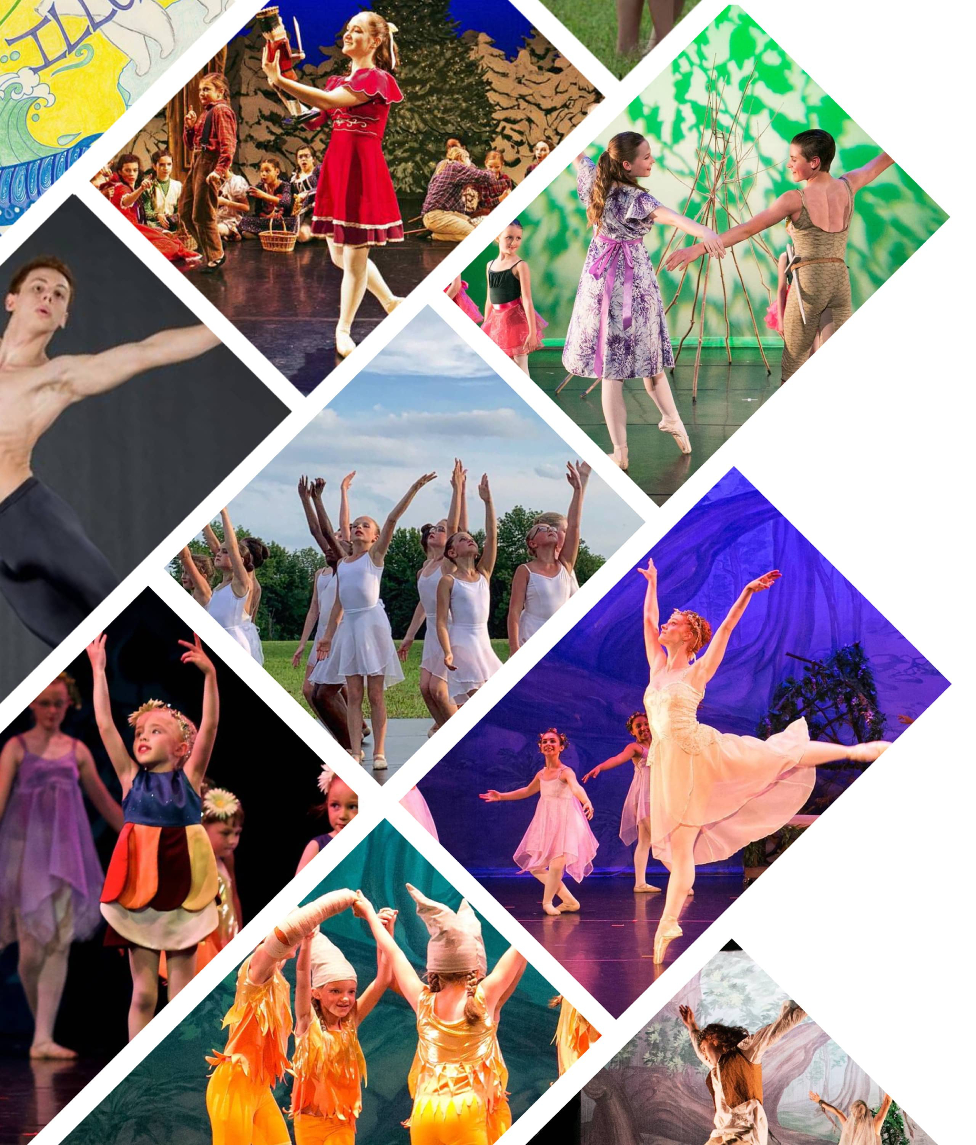 Grid image of Moving Light dancers performing