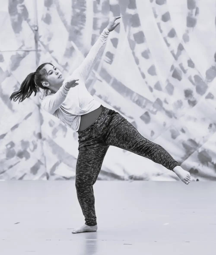 Nadia dancing in the Spring Perfornance